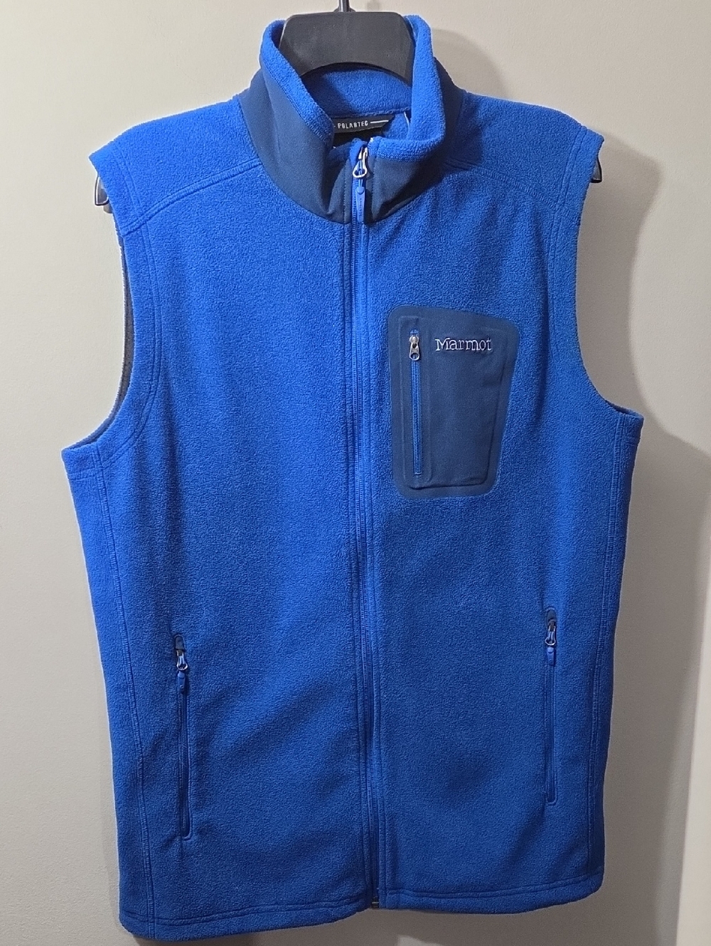Marmot Men's Royal Blue Fleece Vest - Full Zip